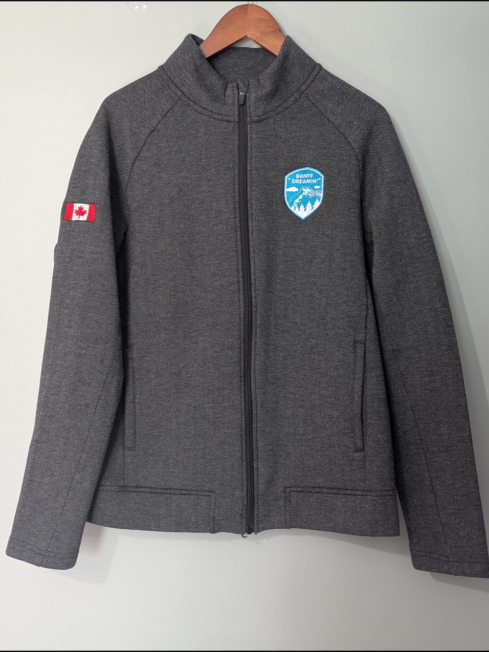 Mondetta Banff Charcoal Grey Full-Zip Jacket PNW Utility Chic